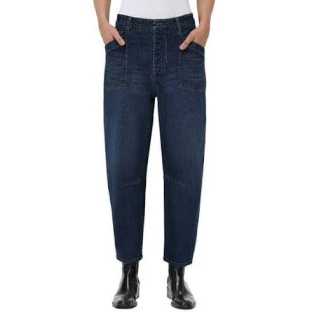 Frye Medium Wash Barrel Jeans size 8